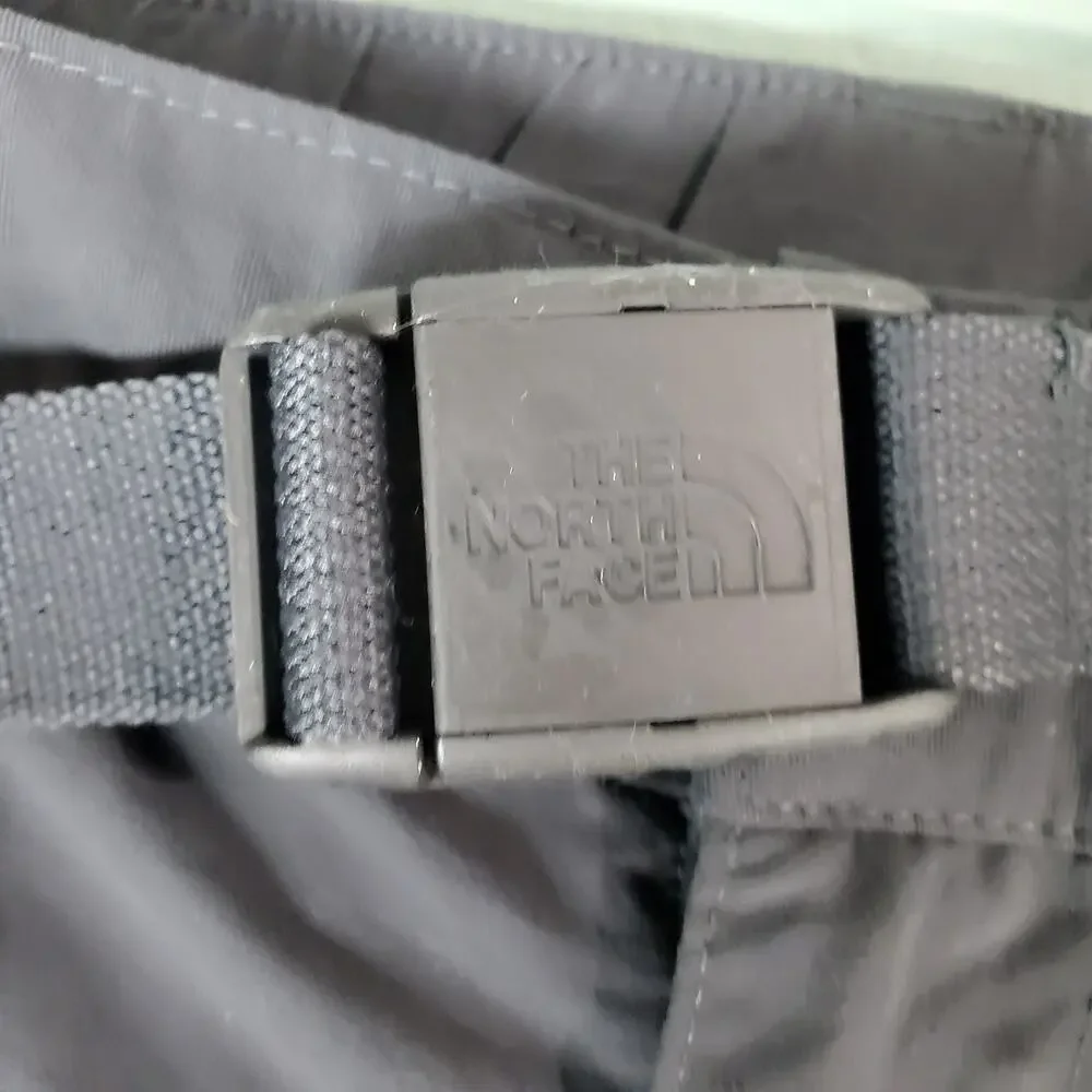 The North Face Men's Black Convertible Hiking Pants Shorts Size XL Outdoor Belt